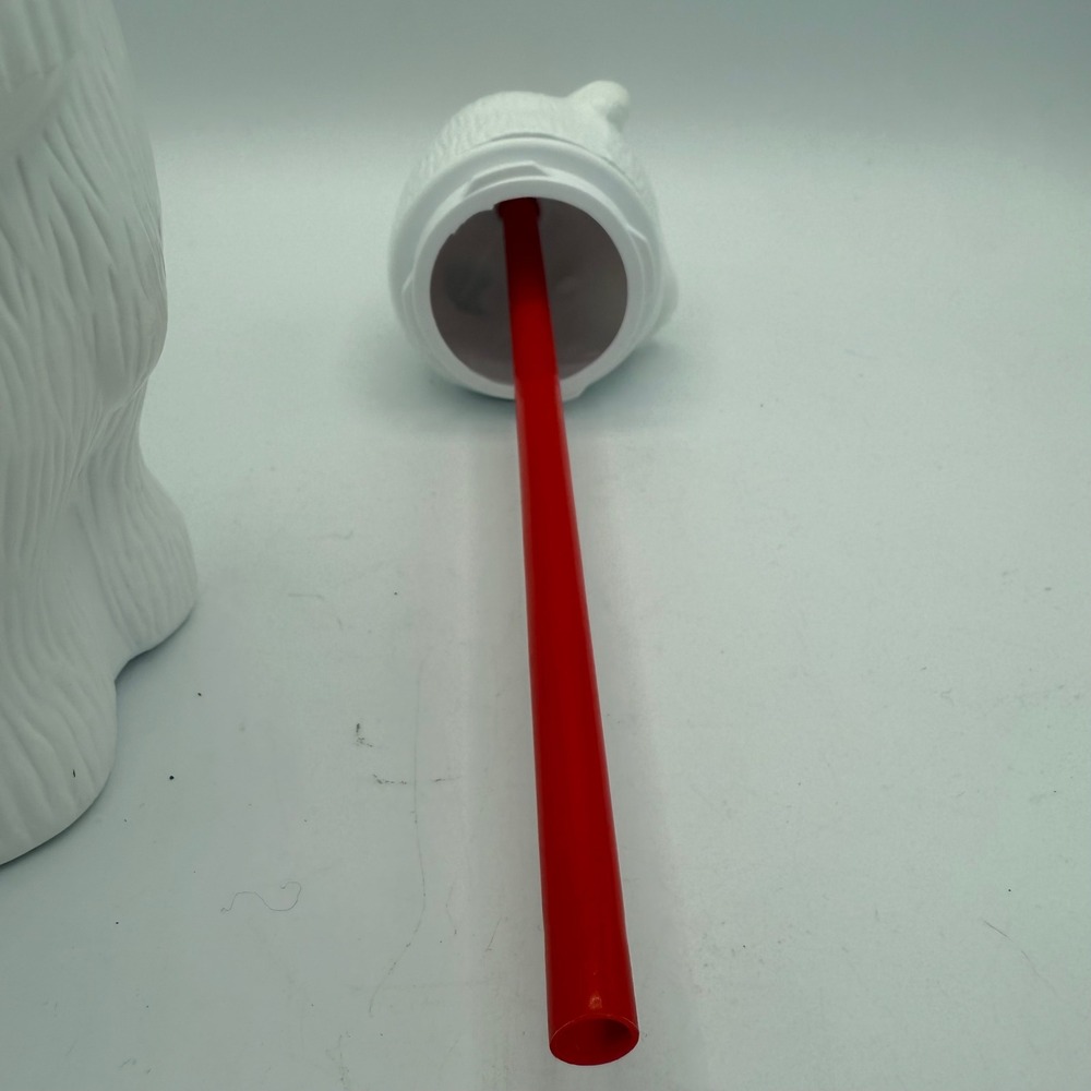 Coca Cola Polar Bear‎ Plastic Cup with Straw Always Coke Vintage 1990s Canada - Picture 6 of 6